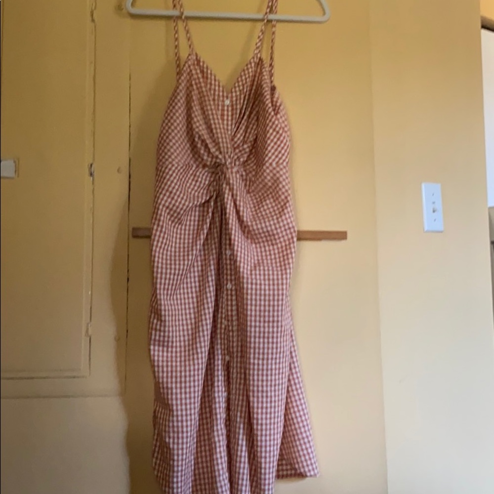 Gingham Midi Dress